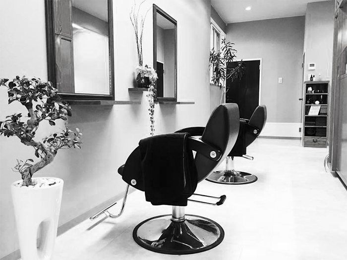 落ち着きのあるセット面